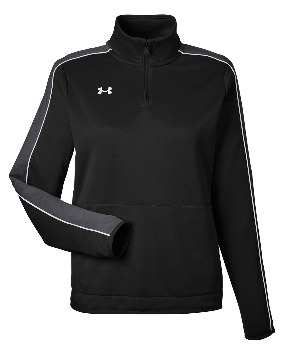 Black under armour quarter zip best sale