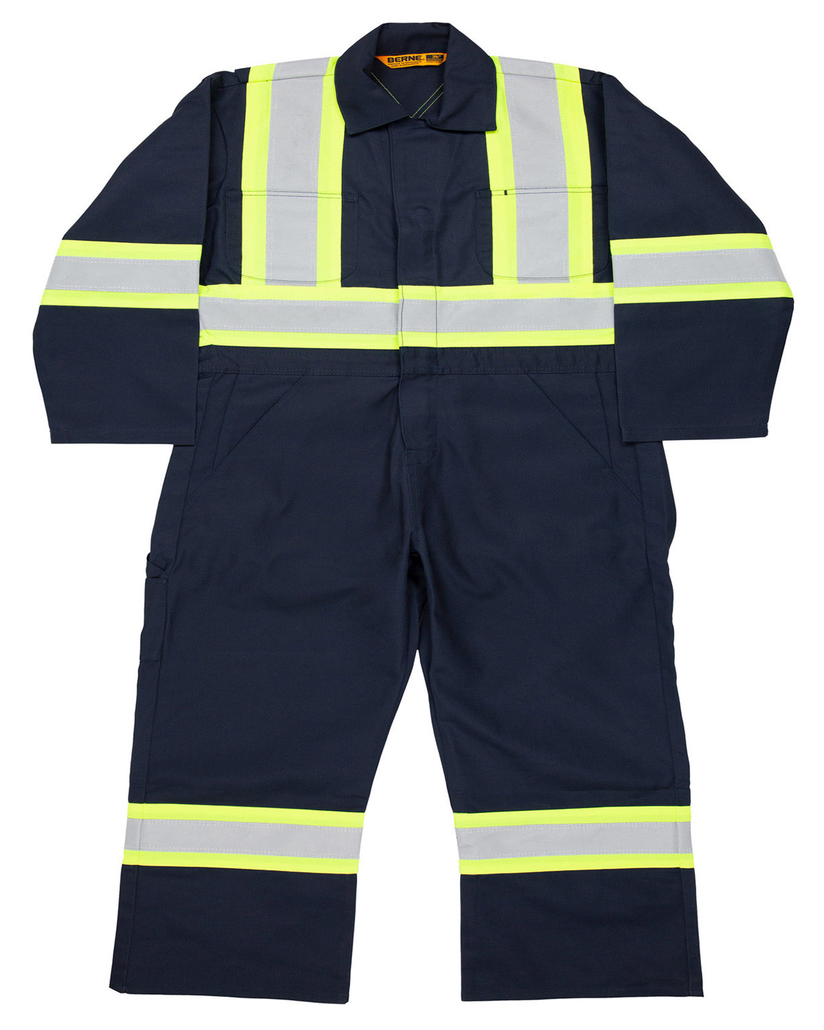 Picture of Berne Men's Safety Striped Gasket Unlined Coverall 