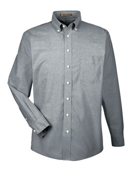 Picture of Harriton Men's Long-Sleeve Oxford with Stain-Release 