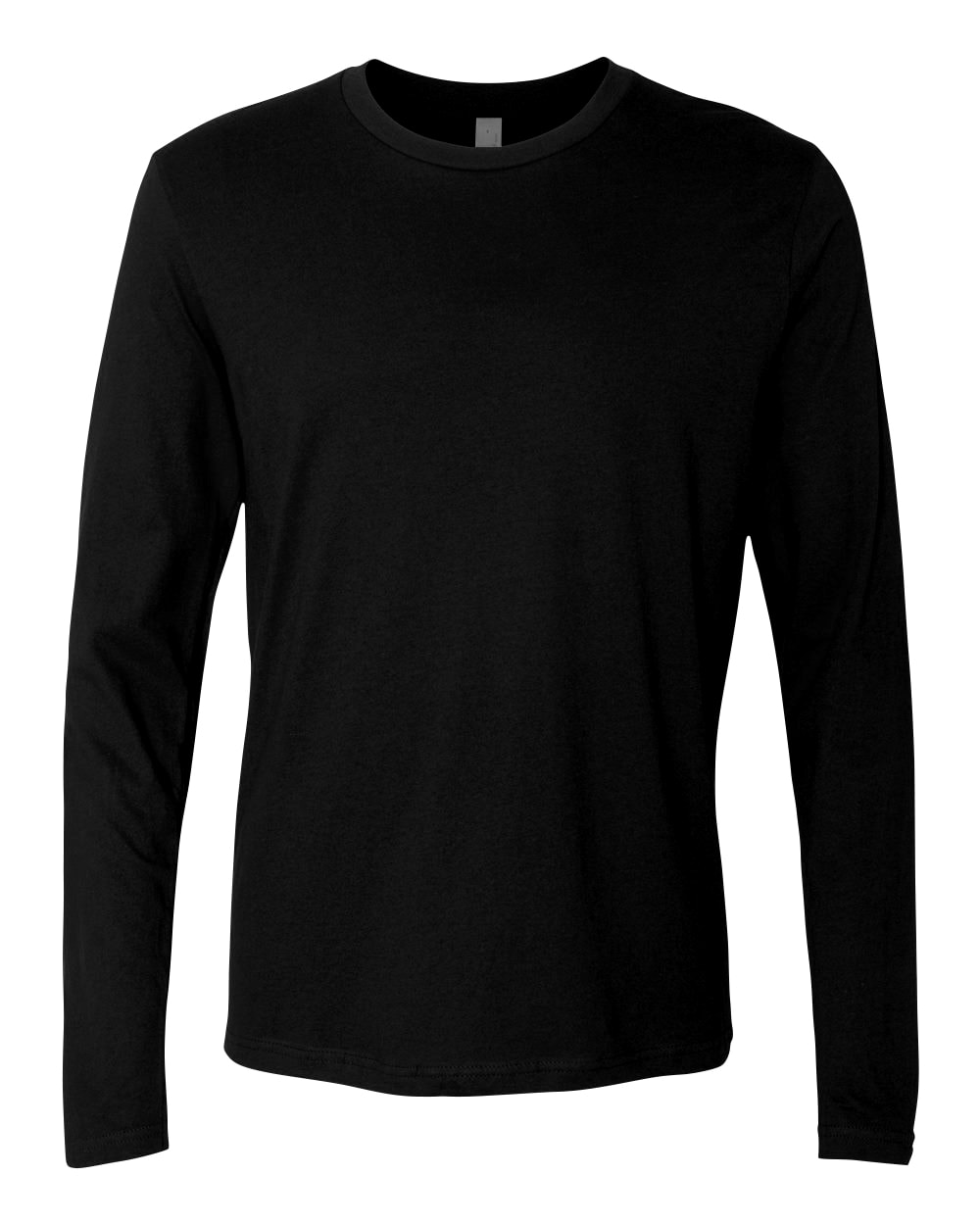 fitted black long sleeve shirt