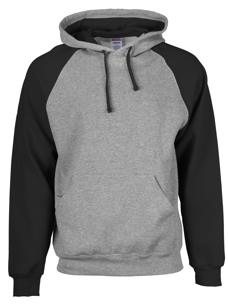 Jerzees Nublend Colour Block Raglan Hooded Sweatshirt