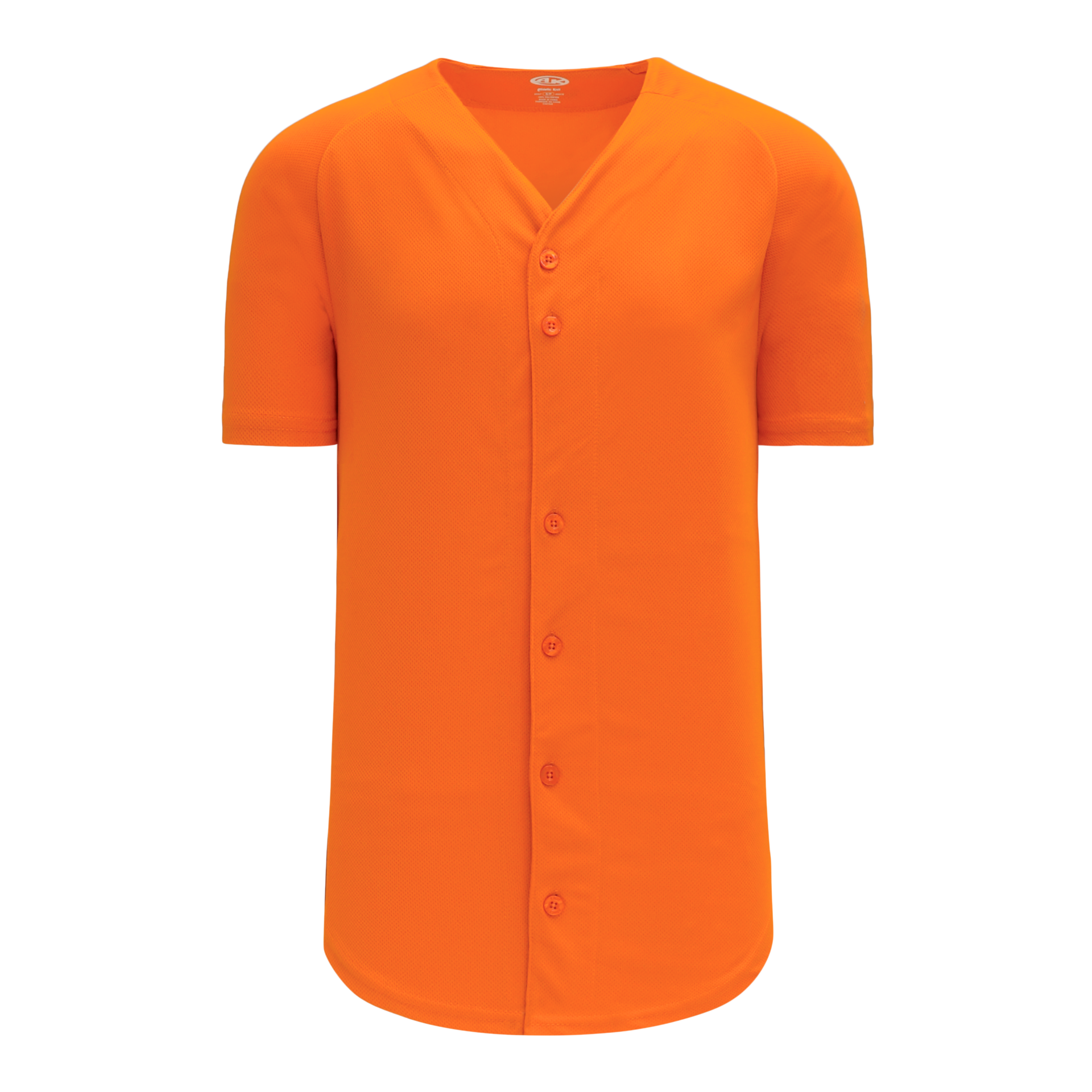 Athletic Knit V-Neck Baseball Jersey with Knitted Trim | Baseball | In-Stock | V-Neck | Jerseys 111 Grey/Orange/Black