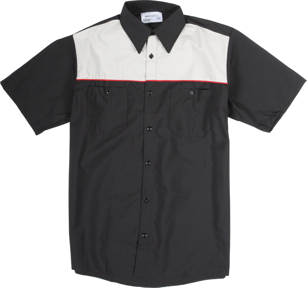 Picture of Premium Uniforms Short Sleeve Two-Toned Work Shirt With Piping