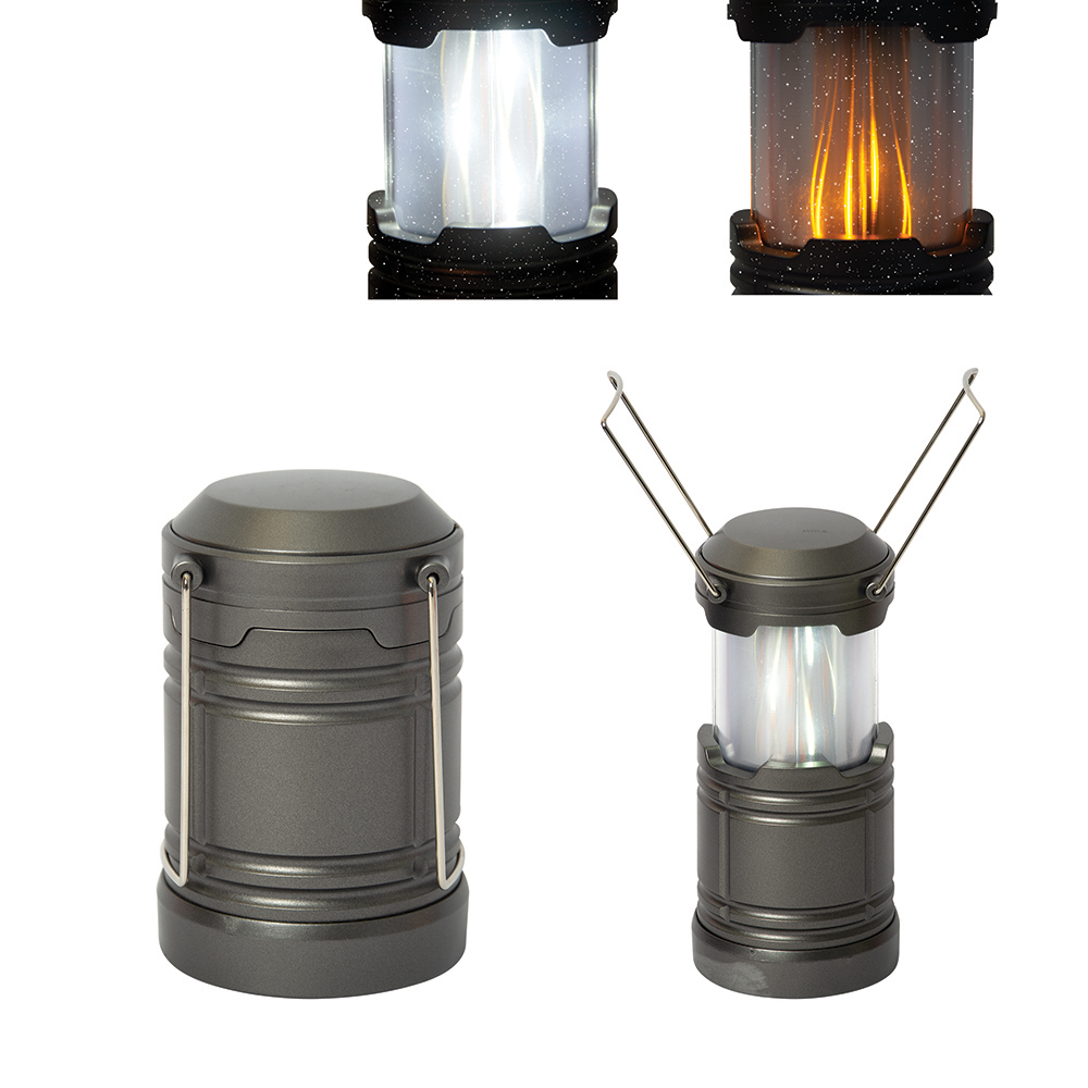 LED Pop Up Camping Lantern with a Flame Effect - Camping Lanterns