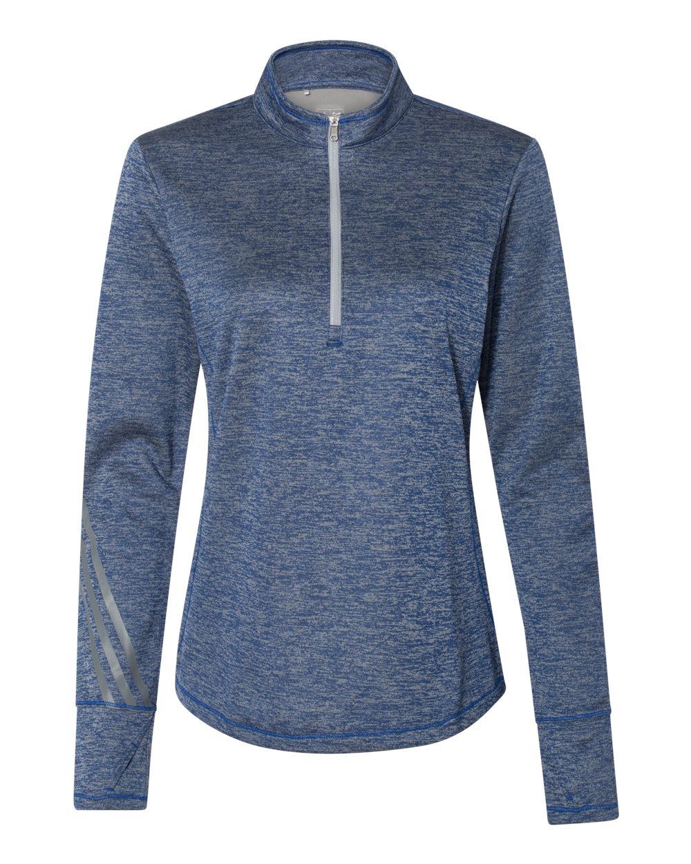 Picture of Adidas Women's Brushed Terry Heathered Quarter-Zip Pullover