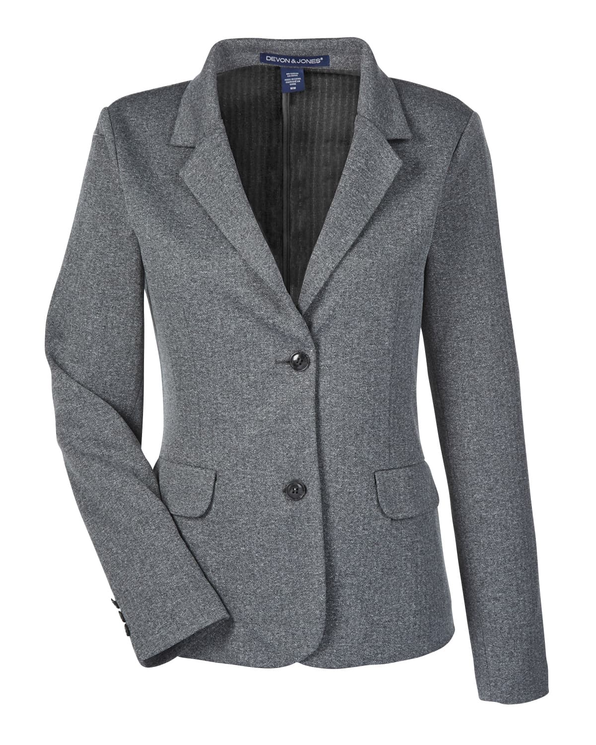 Devon & Jones Ladies' Fairfield Herringbone Soft Blazer Custom Work