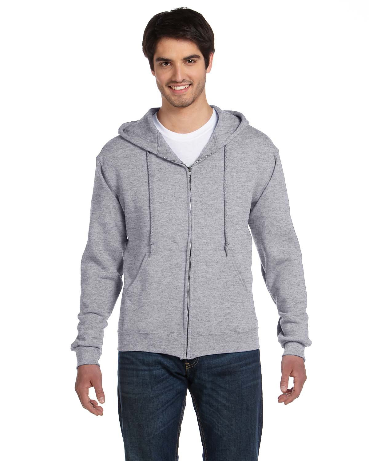 Fruit of the Loom Supercotton Full Zip Hooded Sweatshirt Entripy