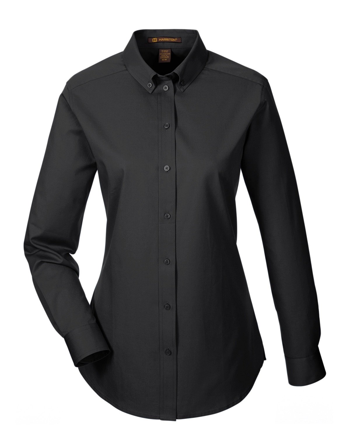 Picture of Harriton Women's Foundation 100% Cotton Long-Sleeve Twill Shirt with Teflon™