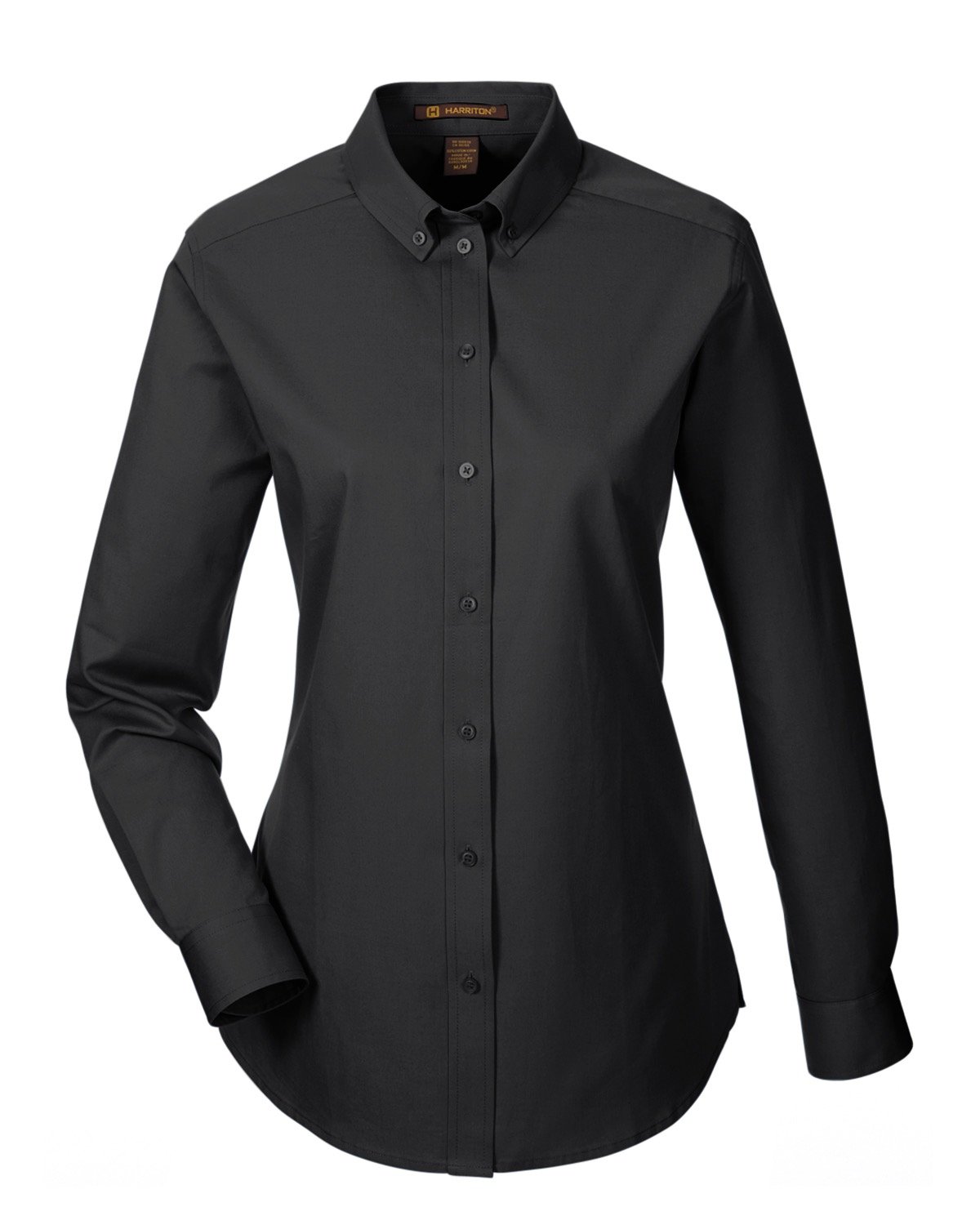 Harriton Ladies' Foundation 100% Cotton Long-Sleeve Twill Shirt with  Teflon™