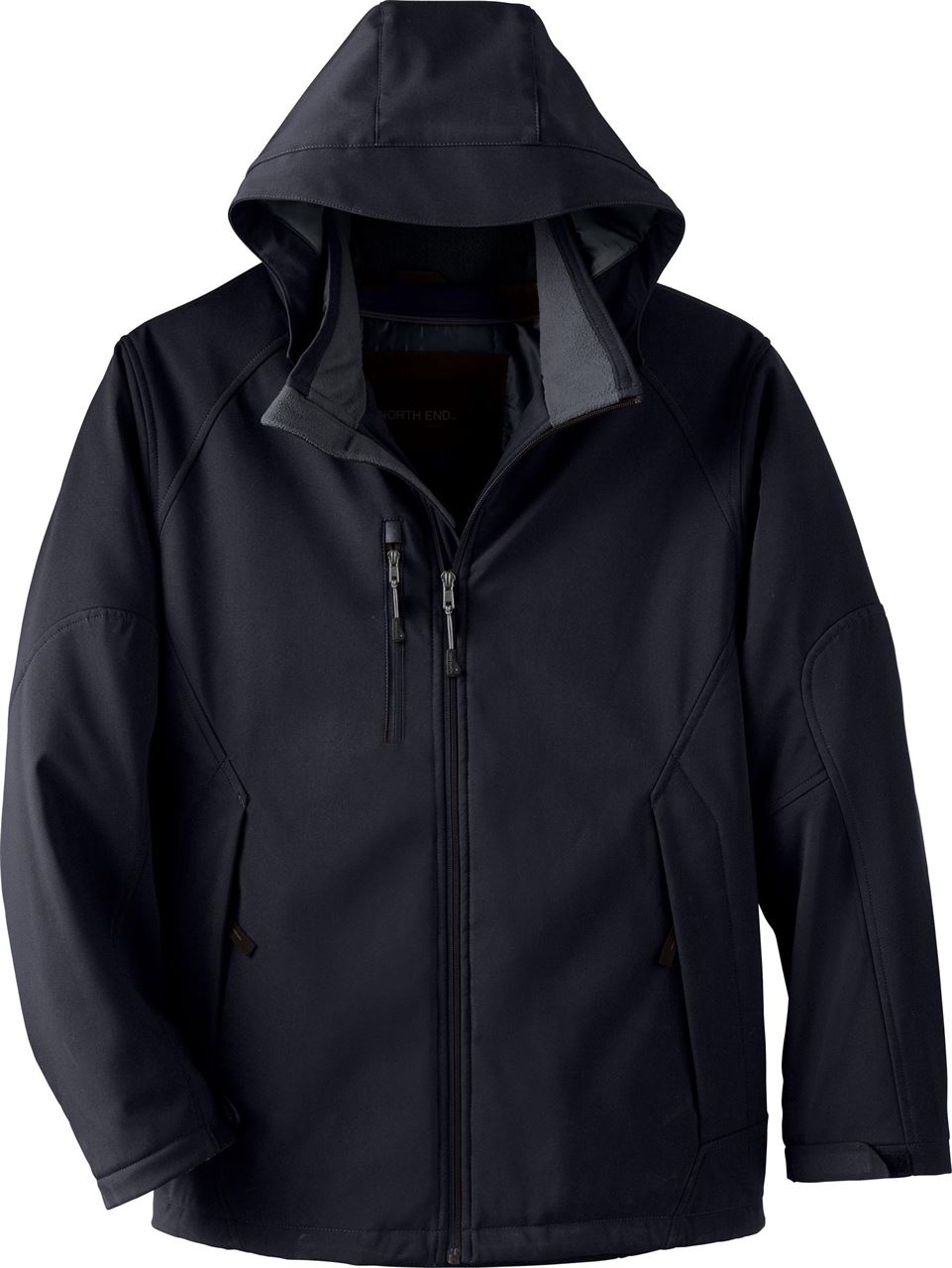 Picture of North End Men's Glacier Insulated Three-Layer Fleece Bonded Soft Shell Jacket with Detachable Hood