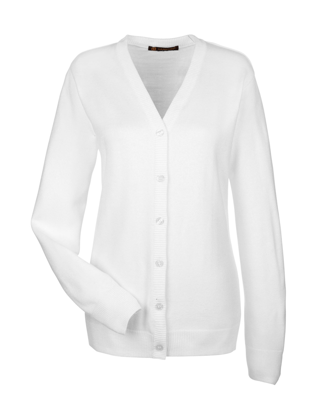 Harriton Ladies' Pilbloc™ V-Neck Button Cardigan Sweater