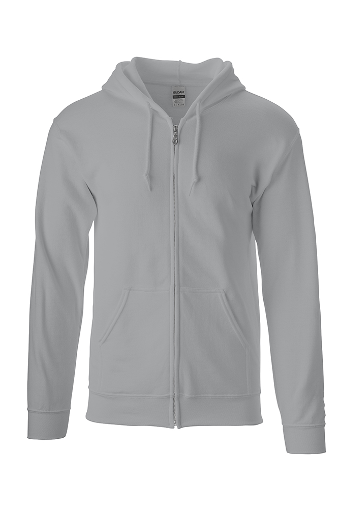 gildan black zip hoodie