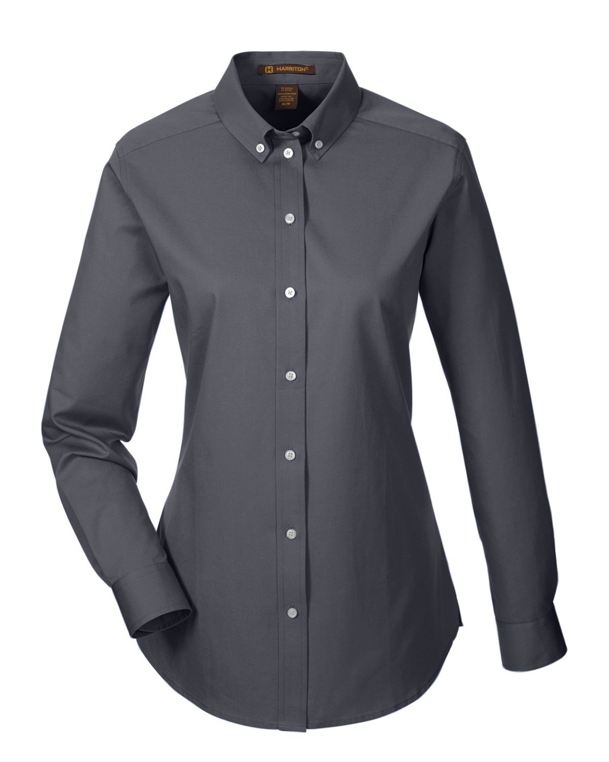 Picture of Harriton Ladies' Foundation 100% Cotton Long-Sleeve Twill Shirt with Teflon