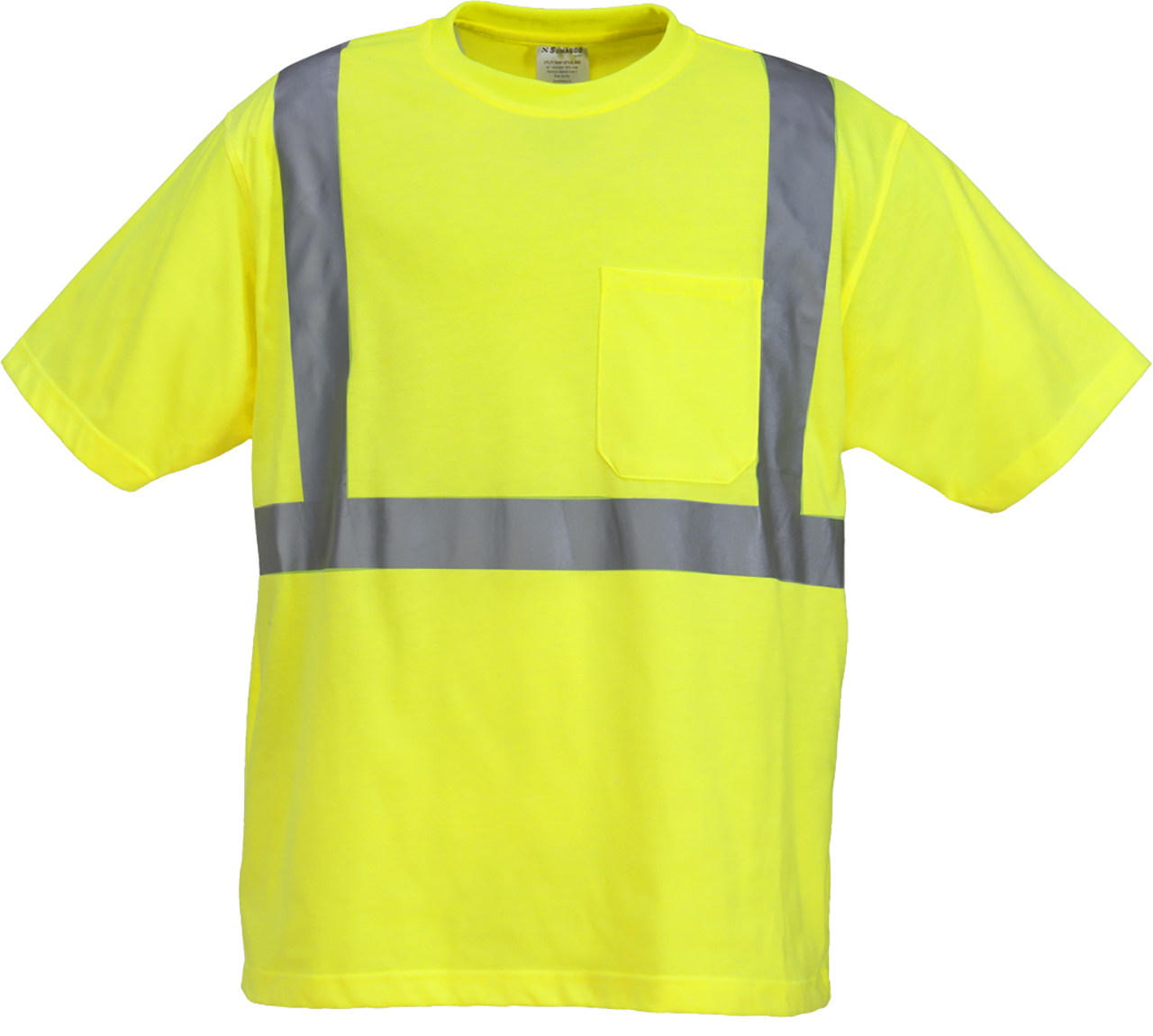 Picture of Sumaggo High Visibility Poly-Cotton Knitted Jersey T-Shirt With Pocket