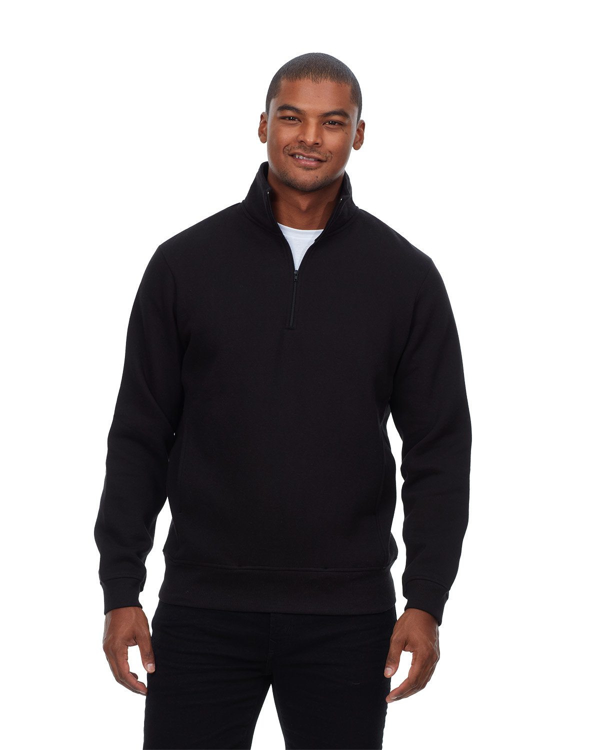 Picture of Threadfast Unisex Ultimate Fleece Quarter-Zip Sweatshirt