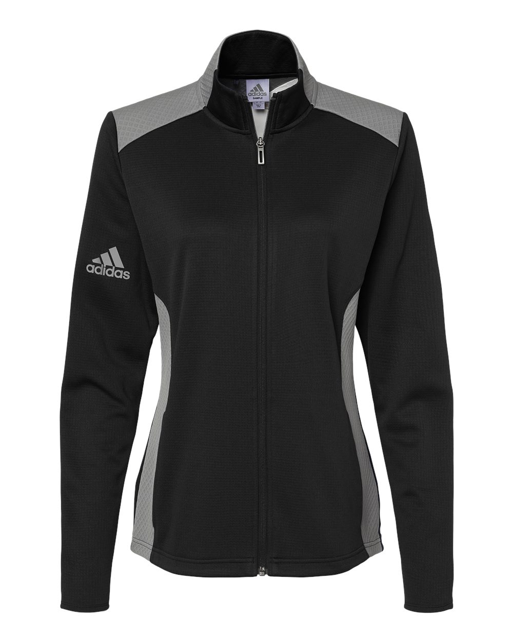 Picture of Adidas - Women's Textured Mixed Media Full-Zip Jacket 