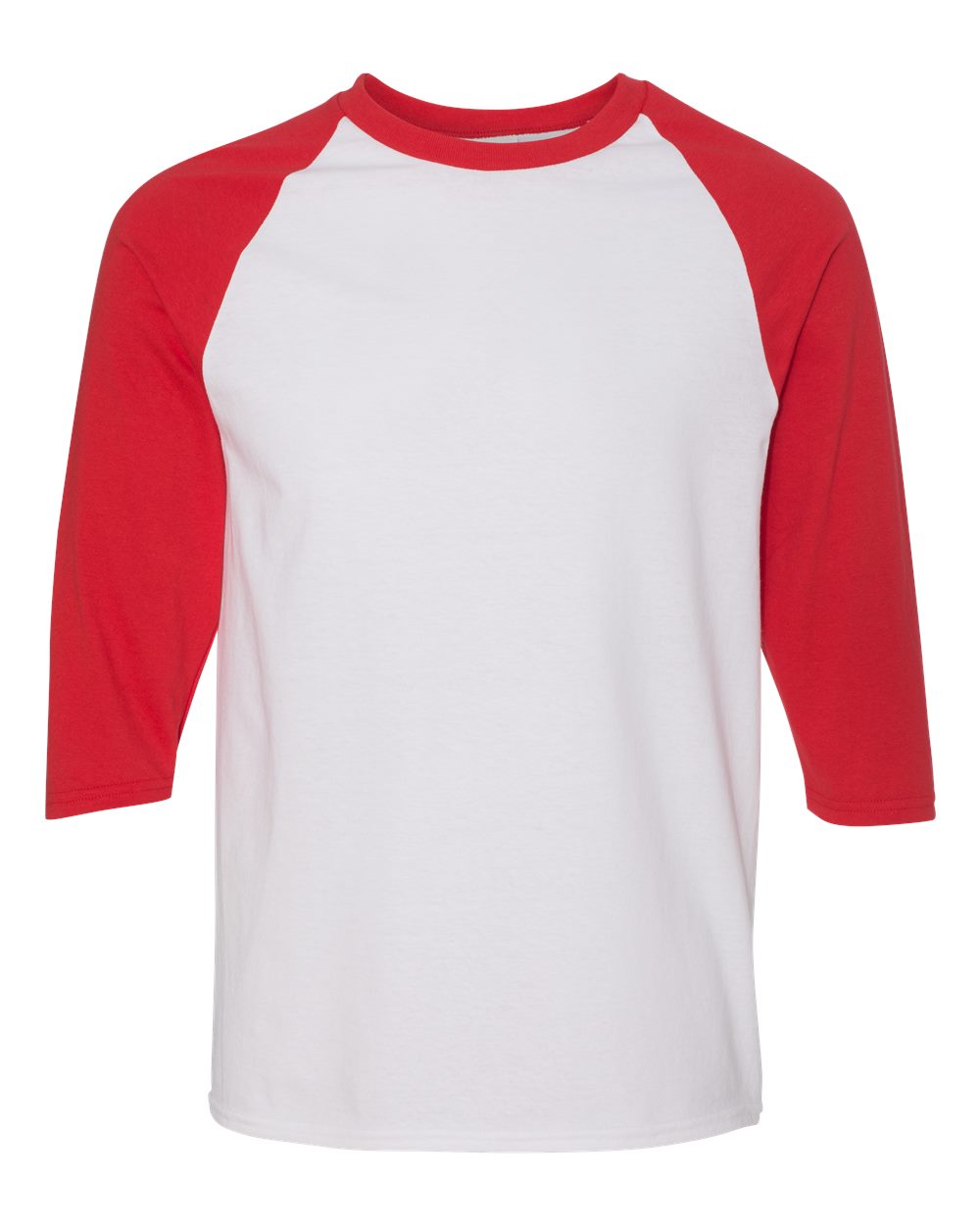 red raglan shirt