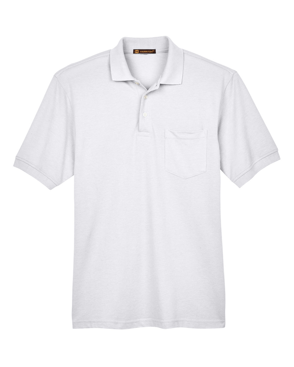 Picture of Harriton Men's 5.6 oz. Easy Blend™ Polo with Pocket 