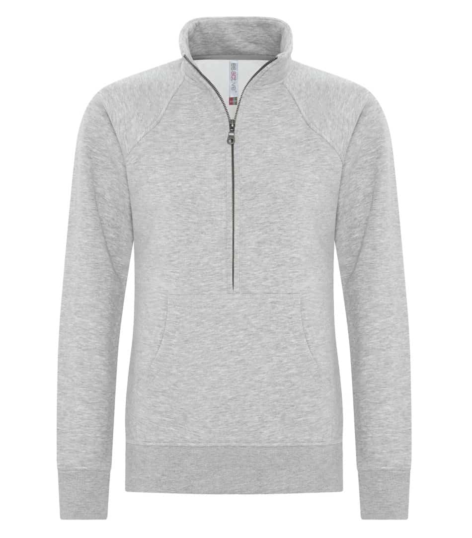 ladies half zip sweatshirt