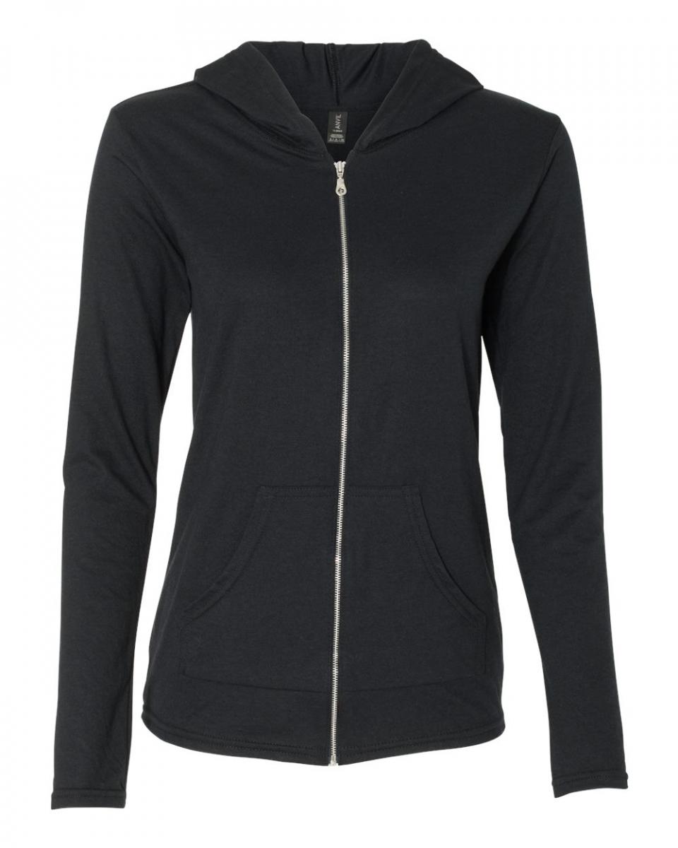 Picture of Anvil Triblend Full Zip Hooded Ladies' Sweatshirt