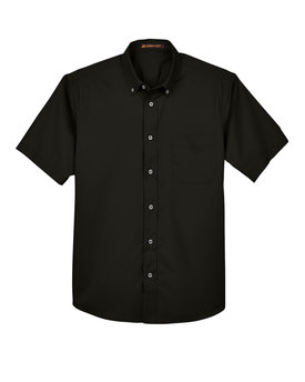 Picture of Harriton Men's Easy Blend™ Short-Sleeve Twill Shirt with Stain-Release