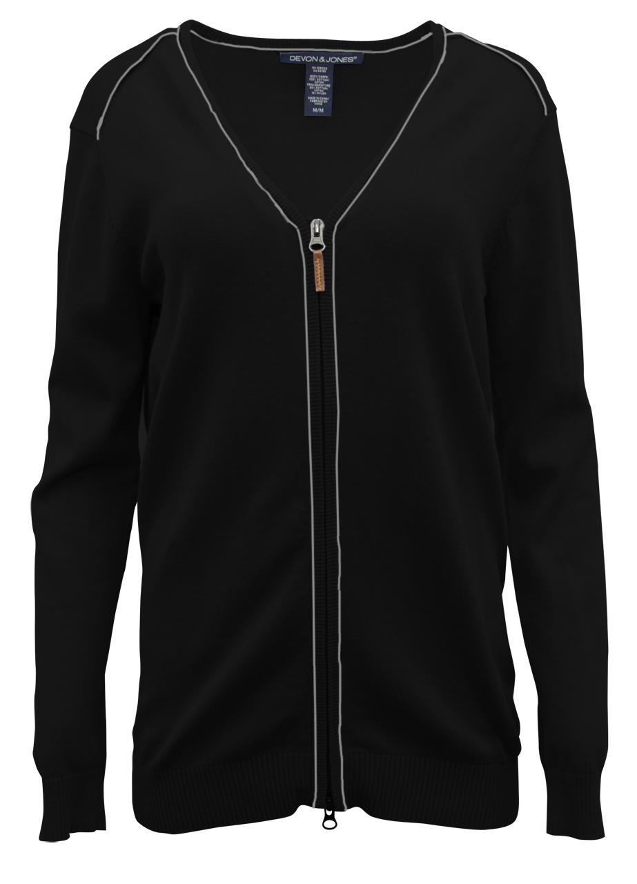 Devon & Jones Ladies' Manchester Full-Zip Sweater