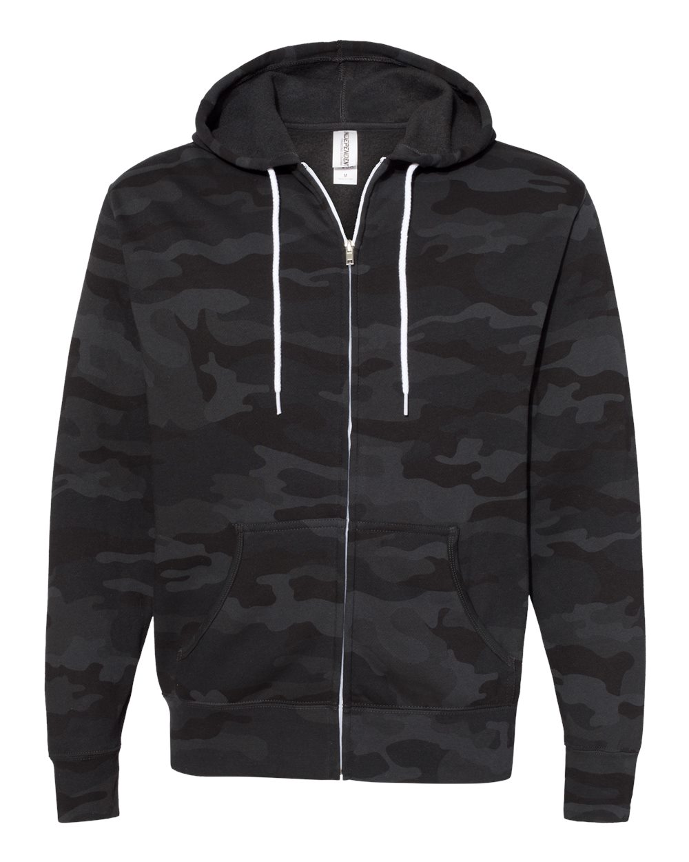 independent trading co lightweight jersey full zip hooded t shirt