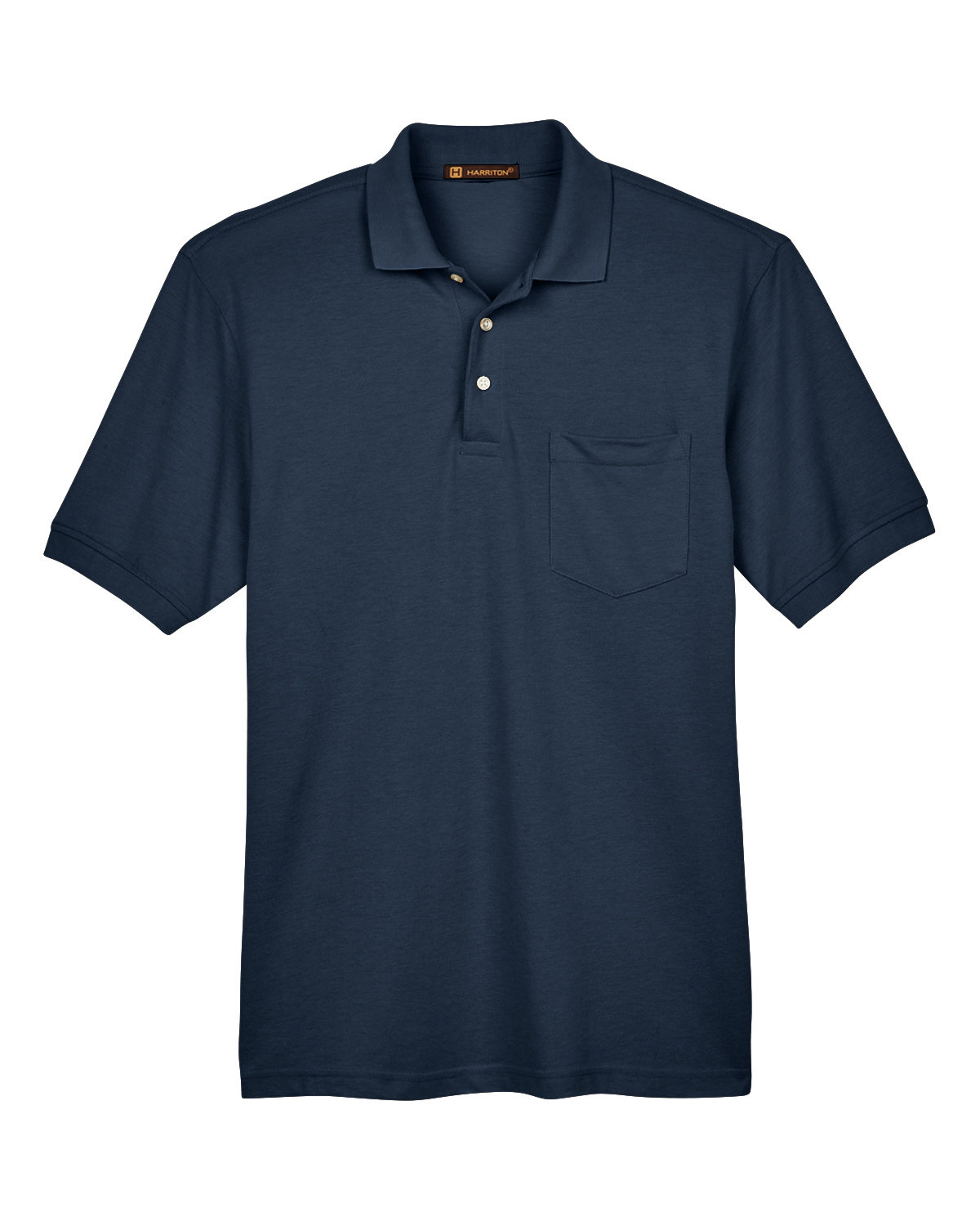 Picture of Harriton Men's 5.6 oz. Easy Blend™ Polo with Pocket 