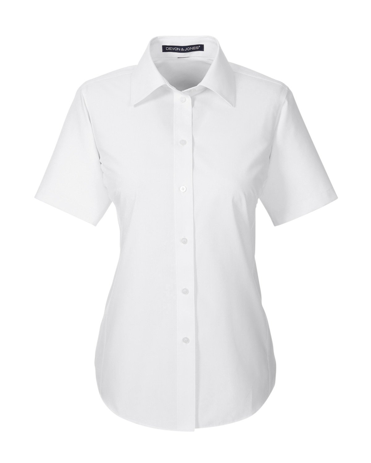 Picture of Devon & Jones Women's Crown Woven Collection® Solid Broadcloth Short-Sleeve Shirt