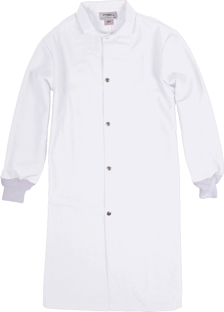 Picture of Premium Uniforms No Pocket with Matching Knit Cuff Coloured Food Industry Long Coat