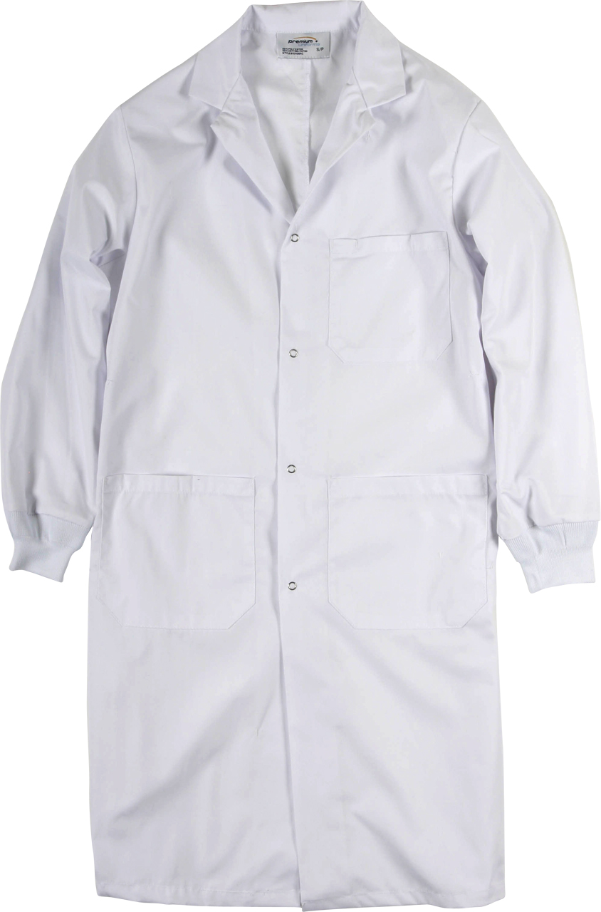 Picture of Premium Uniforms Men's Snap Closure with Knit Cuff Three-Pocket Lab Coat
