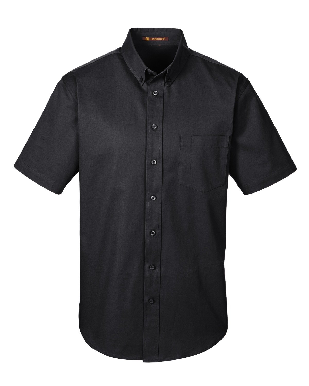 Picture of Harriton Men's Foundation 100% Cotton Short-Sleeve Twill Shirt with Teflon