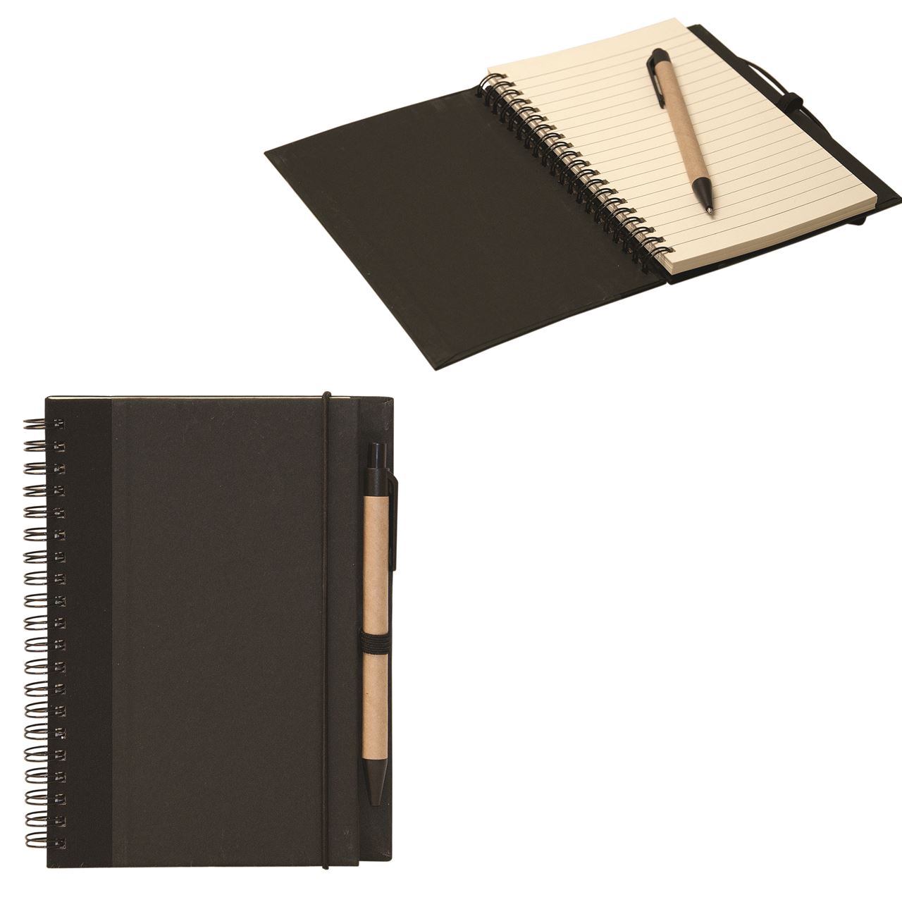 Picture of Spiral Recycled Cardboard Notebook