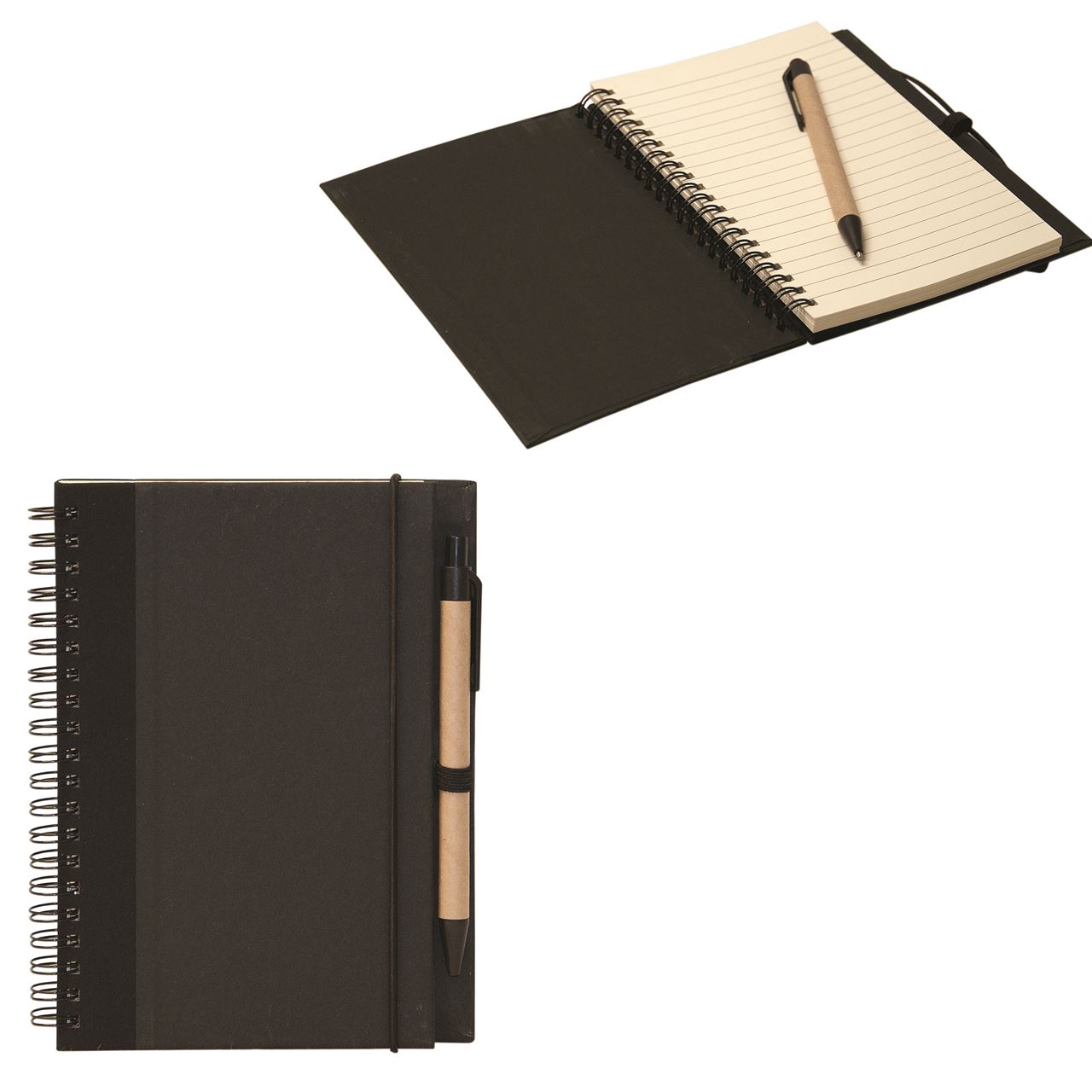 Spiral Recycled Cardboard Notebook Entripy