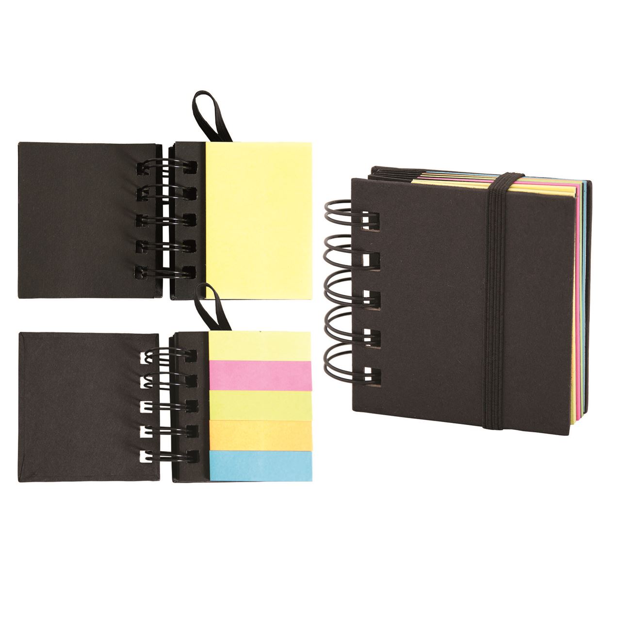 Picture of Spiral Sticky 250 Sheet Notepad With Noteflags