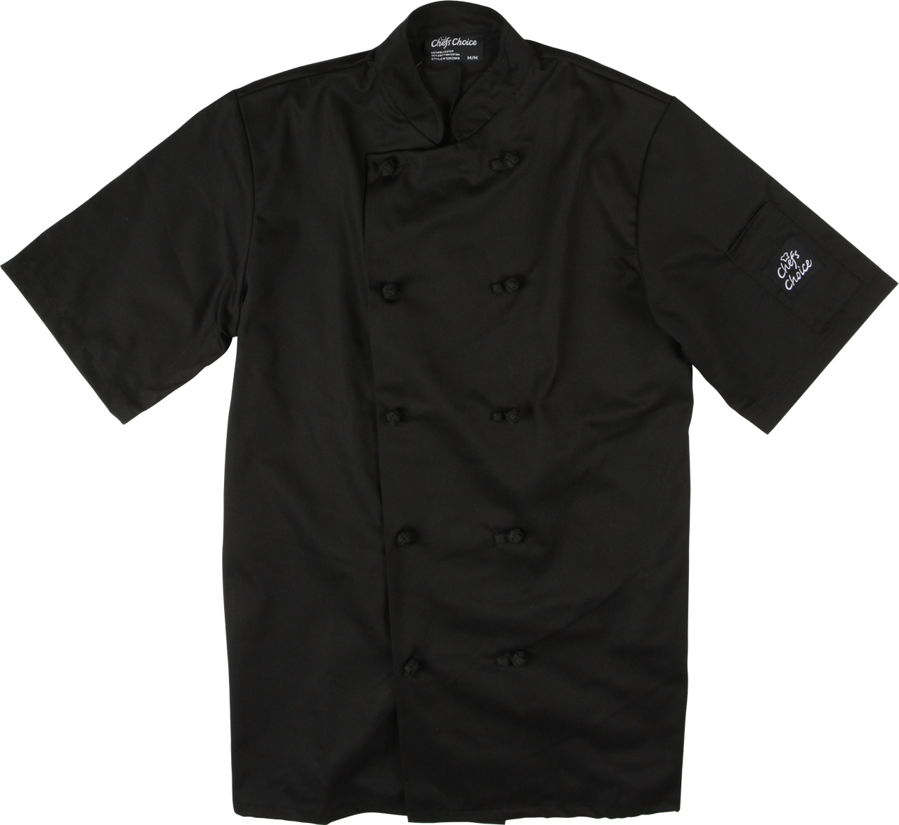 Picture of Premium Uniforms Short Sleeve Knot Button Colored Chef Coat