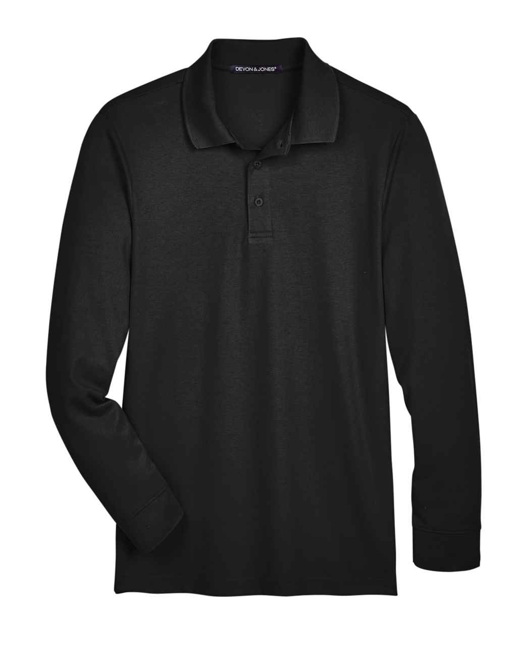 Picture of Devon & Jones Men's CrownLux Performance™ Plaited Long Sleeve Polo