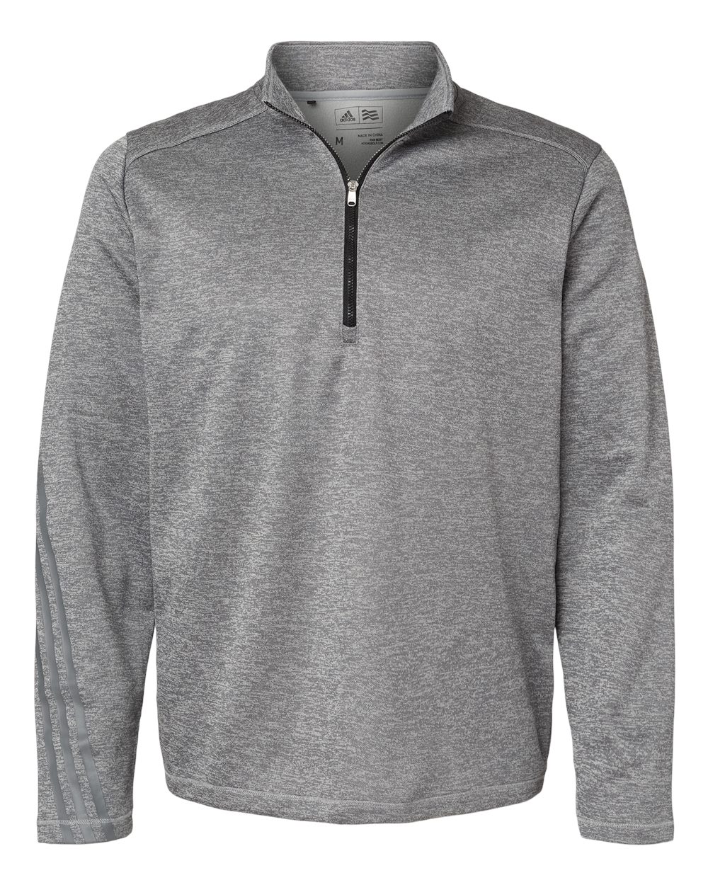 Picture of Adidas - Brushed Terry Heathered Quarter-Zip Pullover