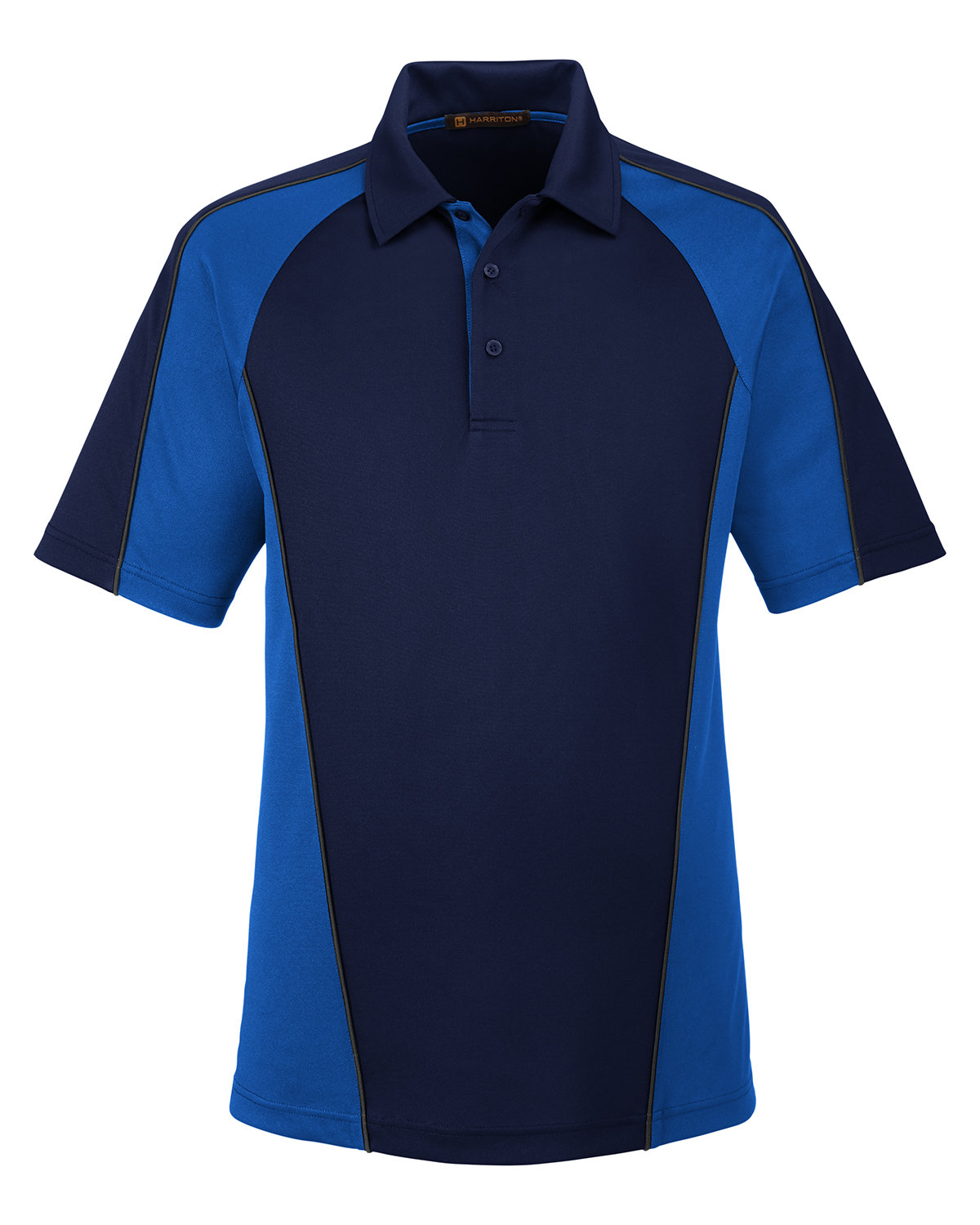 Picture of Harriton Men's Advantage Snag Protection Plus IL Colorblock Polo