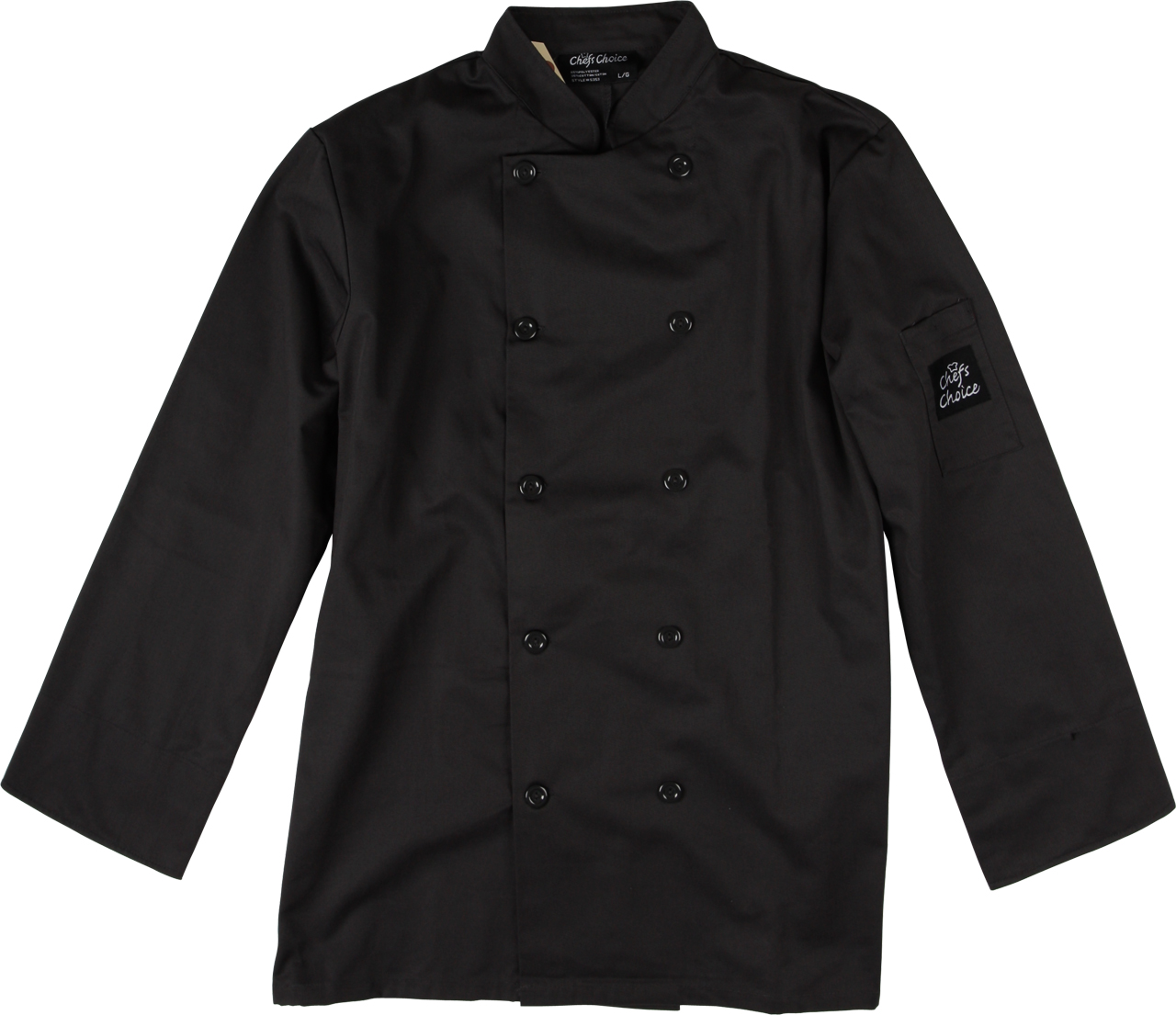 Picture of Premium Uniforms Long-Sleeve Plastic Button Colored Chef Coat