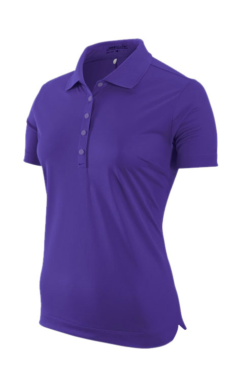 purple nike golf shirt