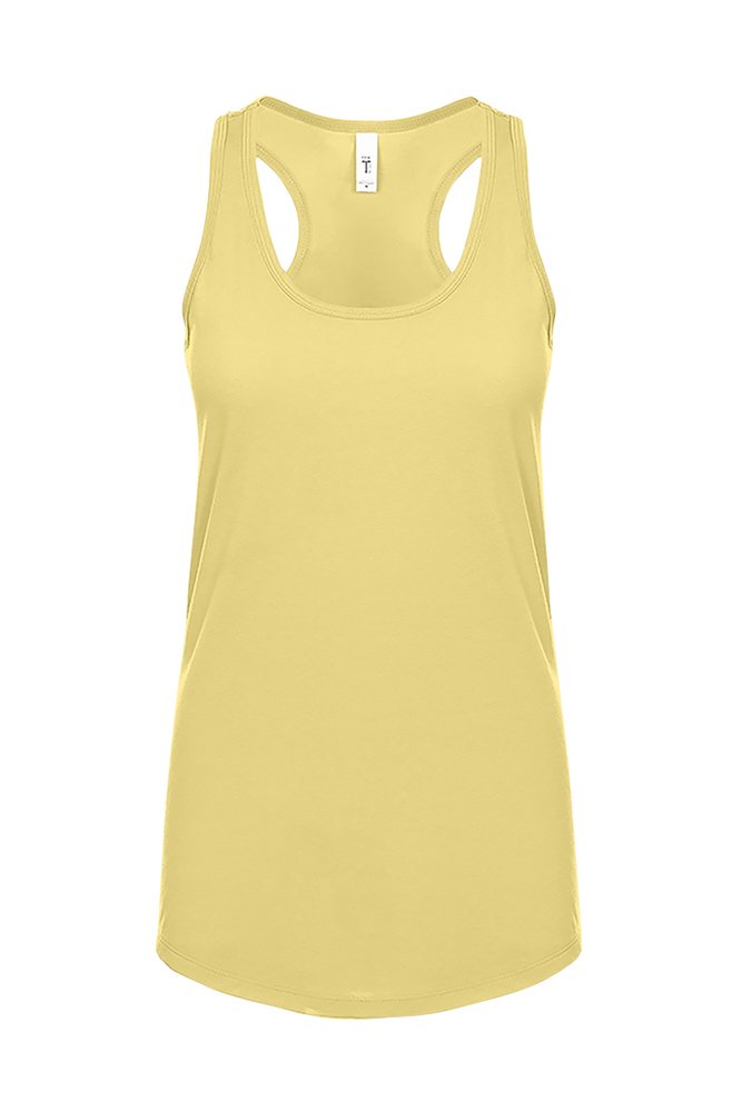 6933 Next Level The Racerback Terry Tank White S