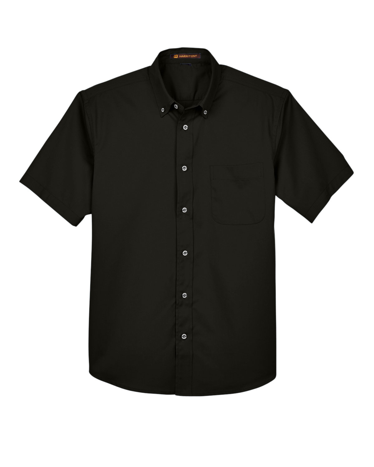 Picture of Harriton Men's Easy Blend™ Short-Sleeve Twill Shirt with Stain-Release