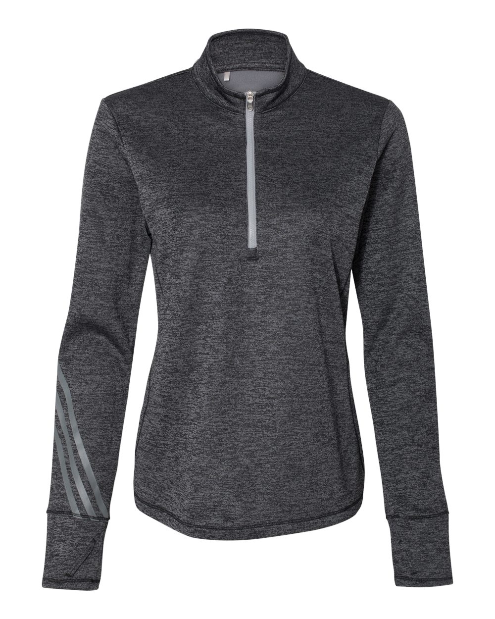 Picture of Adidas Women's Brushed Terry Heathered Quarter-Zip Pullover