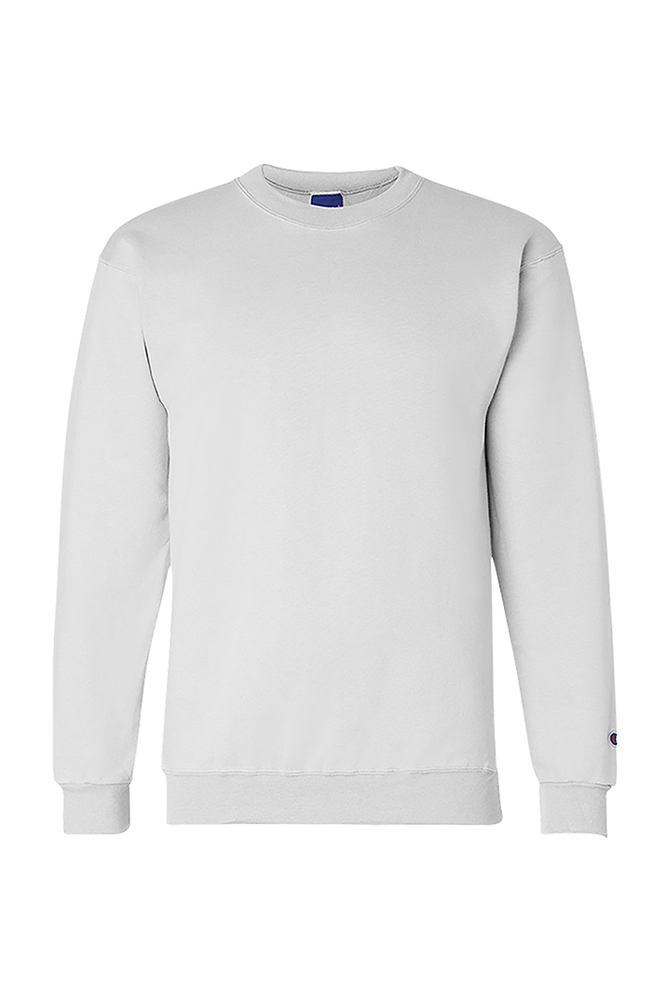 Champion white hot sale crewneck