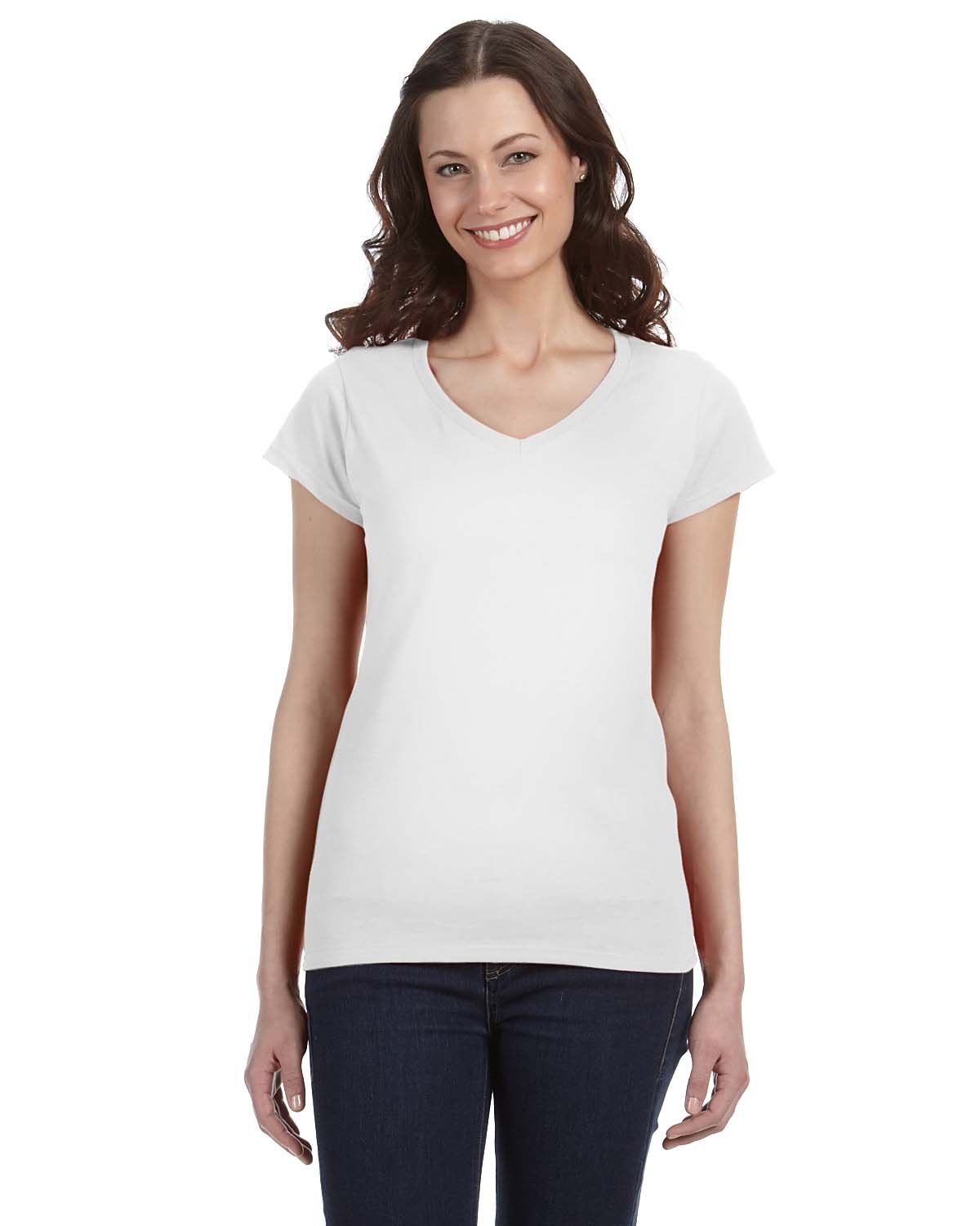Picture of Gildan Women's SoftStyle® Fitted V-Neck T-Shirt