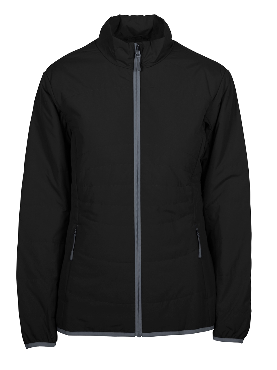 North End 78231 Ladies Interactive Insulated Packable Jacket Black/Dark Graphite XL 