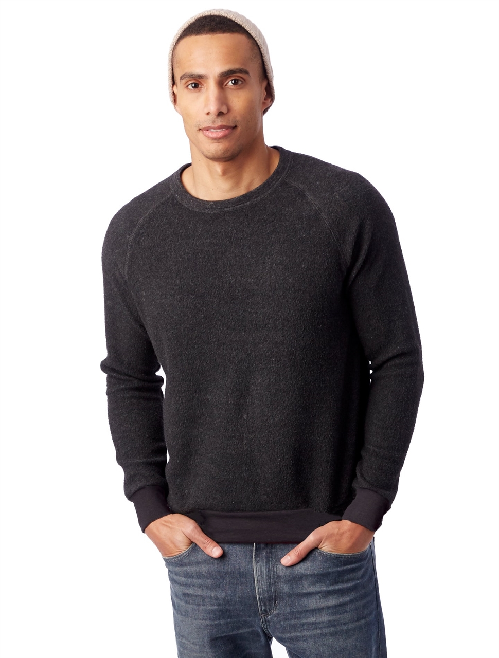 Alternative apparel eco fleece cheap sweatshirt